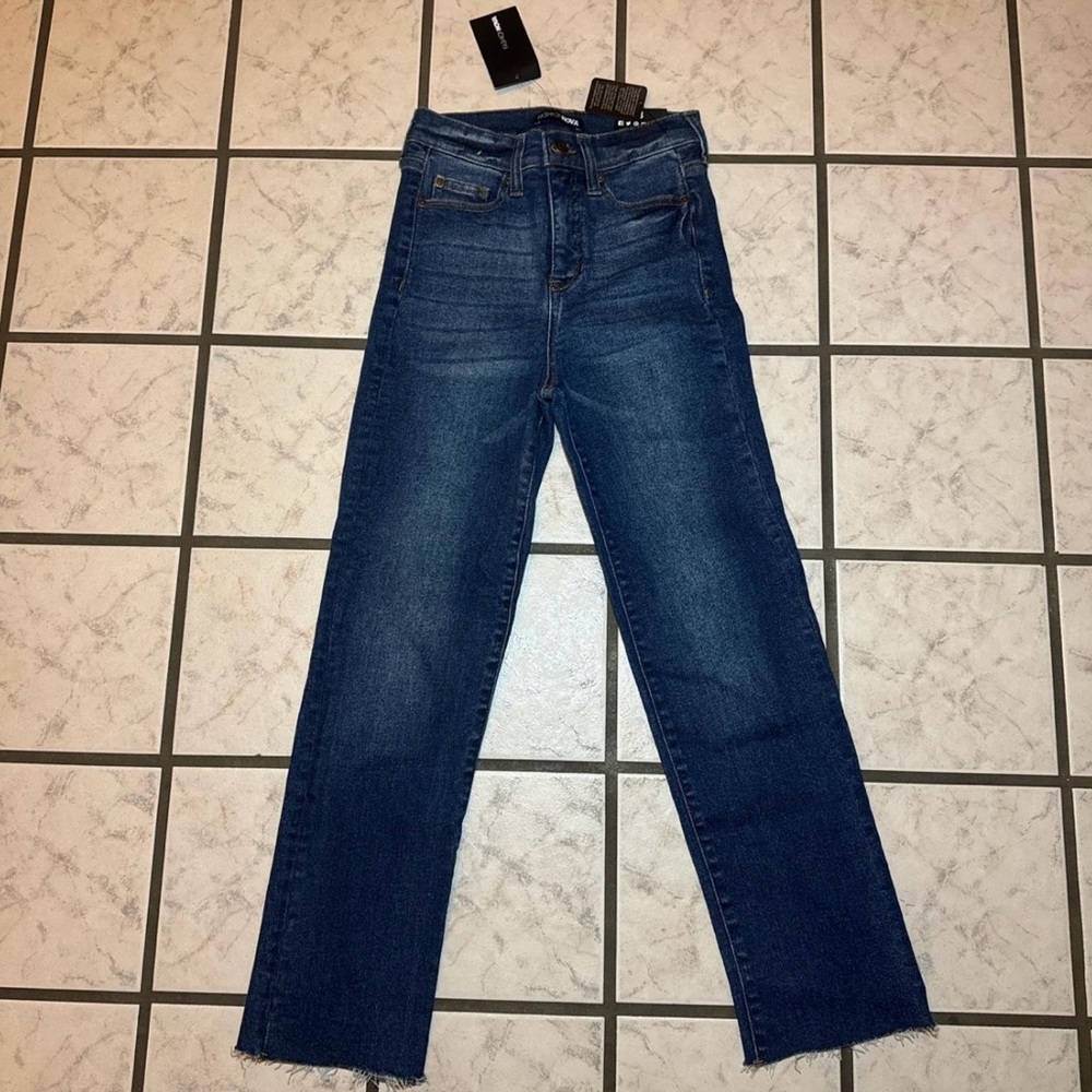 High rise boyfriend jeans